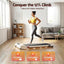 Everfit 3 in 1 Walking Pad Treadmill 12% Incline Under Desk Treadmills for Home Gym With 38cm Wide Belt Beige