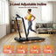 Everfit 3 in1 Treadmill Electric Walking Pad with Incline Foldable for Home Gym Black