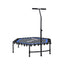 Everfit 48inch Hexagon Fitness Trampoline Rebounder Adjustable Handrail Blue