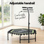 Everfit 48inch Hexagon Fitness Trampoline Rebounder Adjustable Handrail Green