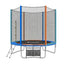 Everfit 6FT Kids Trampoline Rebounder with Enclosure Net Storage Bag