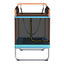 Everfit 6FT Trampoline Kids Rectangle Trampoline w/ Swing Enclosure Safety Net Orange