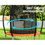 Everfit 6FT Trampoline for Kids w/ Ladder Trampoline Enclosure Safety Net Rebounder Orange