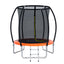 Everfit 6FT Trampoline for Kids w/ Ladder Trampoline Enclosure Safety Net Rebounder Orange