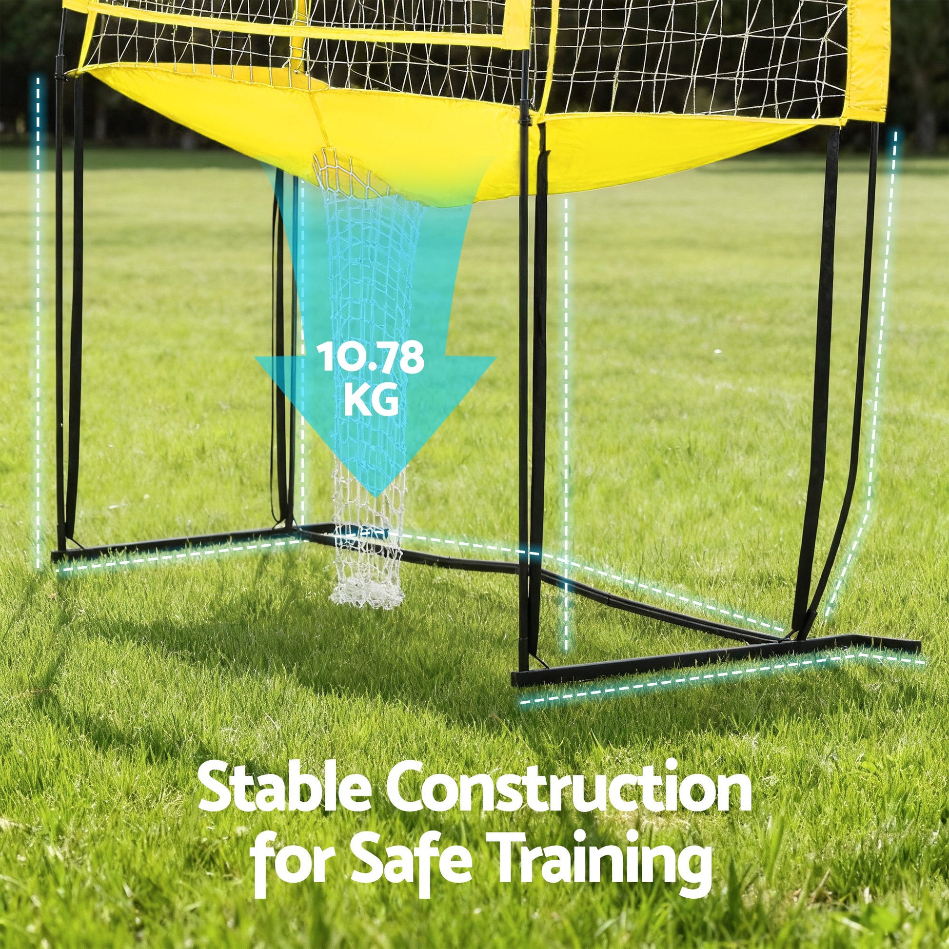 Everfit 8ft Volleyball Net Free-standing Adjustable Height Portable with Ball and Bag