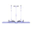 Everfit Abdominal Trainer Machine Core Glider Split Home Gym Equipment Purple