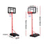 Everfit Adjustable 1.6M Kids Basketball Hoop Stand System Portable Wheeled Base