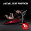 Everfit Chest Press Machine Home Gym Equipment Folding Workout Bench with Independent Arms Black