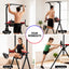 Everfit Chin Up Tower Pull Up Station Adjustable Dip Station Folding Home Gym Black