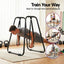 Everfit Dip Station Parallel Bars Heavy Duty Home Gym Stand Calisthenics Black