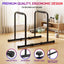 Everfit Dip Station Parallette Bars Home Gym Workout Stand Black