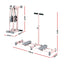 Everfit Foldable Ski Exercise Machine Leg Thigh Trainer Home Fitness Cardio Pink