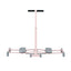 Everfit Foldable Ski Exercise Machine Leg Thigh Trainer Home Fitness Cardio Pink