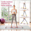 Everfit Foldable Ski Exercise Machine Leg Thigh Trainer Home Fitness Cardio Pink