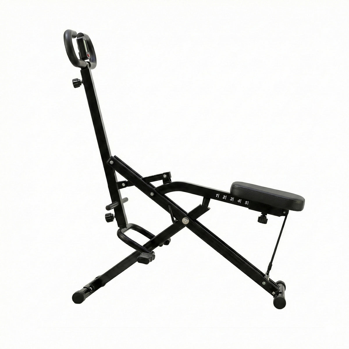 Everfit Foldable Squat Machine Deep Squat Rowing Machine 5 Adjustable Seat Home Gym