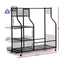 Everfit Golf Bag Storage Golf Storage Garage Organizer with Wheels Black