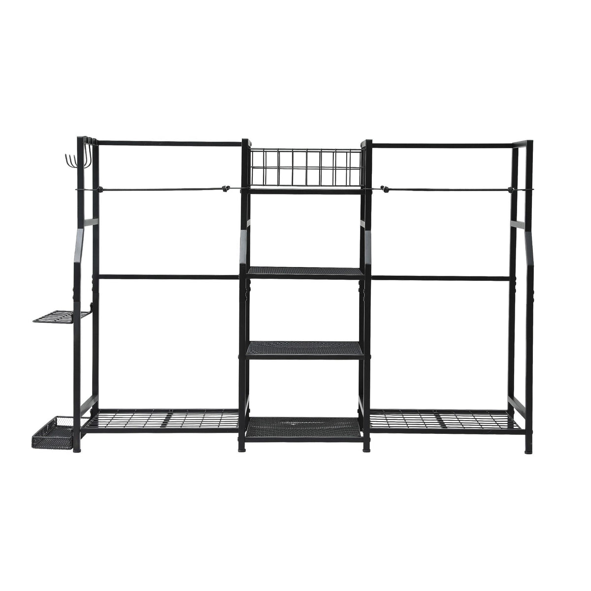 Everfit Golf Bag Storage Golfing Equipment Rack Holds 2 Bags 16 Clubs