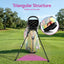 Everfit Golf Stand Bag Lightweight Carry Bag Dual Strap Club Divider Holographic