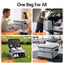 Everfit Golf Storage Bag 2-Tier Trunk Organizer with Ventilated Shoe Compartment Grey