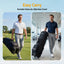 Everfit Golf Travel Bag Flight Cover Foldable Soft Case Wheels Black