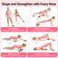 Everfit Pilates Ring Set for Women, 15pcs Home Workout Pilates Equipment with Ring, Ball, Yoga Socks, D-Ring etc. Pilates Starter Kit for Strength, Toning and Flexibility Pink