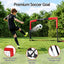 Everfit Pop Up Soccer Goal Nets Heavy Duty Portable Kids Training Set 2 Pcs Red