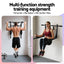 Everfit Pull Up Bar Dip Station Multi Gym 150kg Home Power Station Black Red