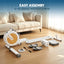 Everfit Rowing Machine for Home Magnetic Rowing Machine App Compatible Quiet Exercise Equipment White