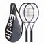Everfit Tennis Racket Set 2 Pack 27 Inch Lightweight Cushioned Grip for Adults Black