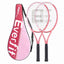 Everfit Tennis Racket Set 2 Pack 27 Inch Lightweight Cushioned Grip for Adults Pink