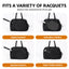 Everfit Tennis Tote Bag Gym Bag Sports Duffle Bags Holds 2 Rackets Black