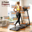 Everfit Treadmill Electric Walking Pad Foldable Incline for Home Office Gym Black