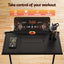Everfit Treadmill Electric Walking Pad Foldable Incline for Home Office Gym Black