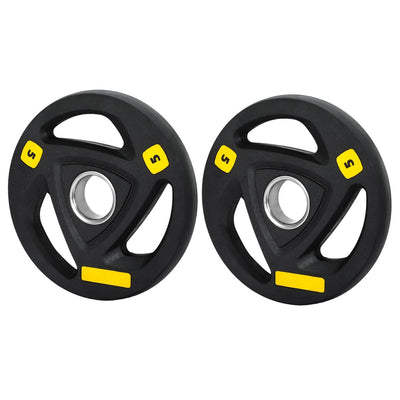Everfit Weight Plates Olympic 5kgx2 Dumbbells Barbells Plate Weight Lifting Home