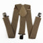 Extra Wide Heavy Duty Adjustable 120cm Latte Adult Mens Suspenders