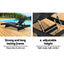 Gardeon Sun Lounge Wicker Lounger Outdoor Furniture Beach Chair Garden Adjustable Black