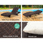Gardeon Sun Lounge Wicker Lounger Outdoor Furniture Beach Chair Garden Adjustable Brown