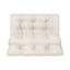 Artiss Floor Lounge Sofa Bed 2 Seater Pillow Leather White
