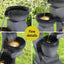 Gardeon Solar Fountain Water Feature Outdoor Fountain Indoor 4-Tier Bowl Cascading Grey