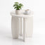 Artiss Coffee Table Set of 2 High Gloss Round Side Bedside Table Wood Living Room Cream
