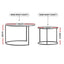 Artiss Nesting Coffee Table Set of 2 Marble Effect
