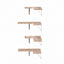 Artiss Floating Wall Shelf Corner Shelves Set of 4 Wood