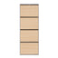 Artiss Shoe Rack Cabinet 24 Pairs Adjustable Shelf Pine