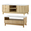Artiss TV Unit & Coffee Table Set Storage Drawers Pine