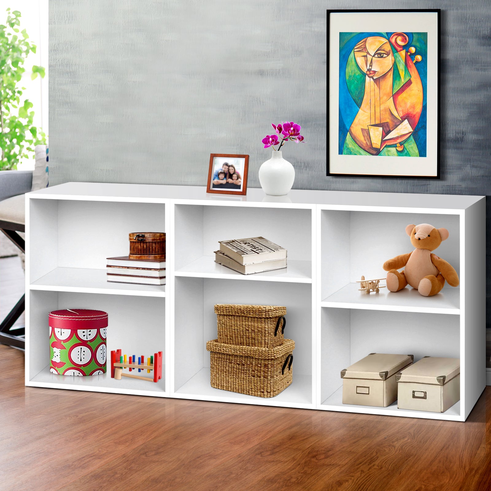 Artiss Bookshelf Set of 3 - VENA White