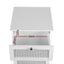 Artiss Laundry Hamper Cabinet Bathroom Storage White Rattan Clothes Basket
