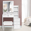 Artiss Dressing Table Stool Set 4 Drawers White