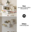 Artiss Floating Wall Shelf 3 Tier White