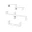 Artiss Floating Wall Shelves Set of 5 Mounted U-Shape Display Ledge, White