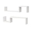 Artiss Set of 2 Floating Shelves Wall Mounted S-Shape Display Ledge, White